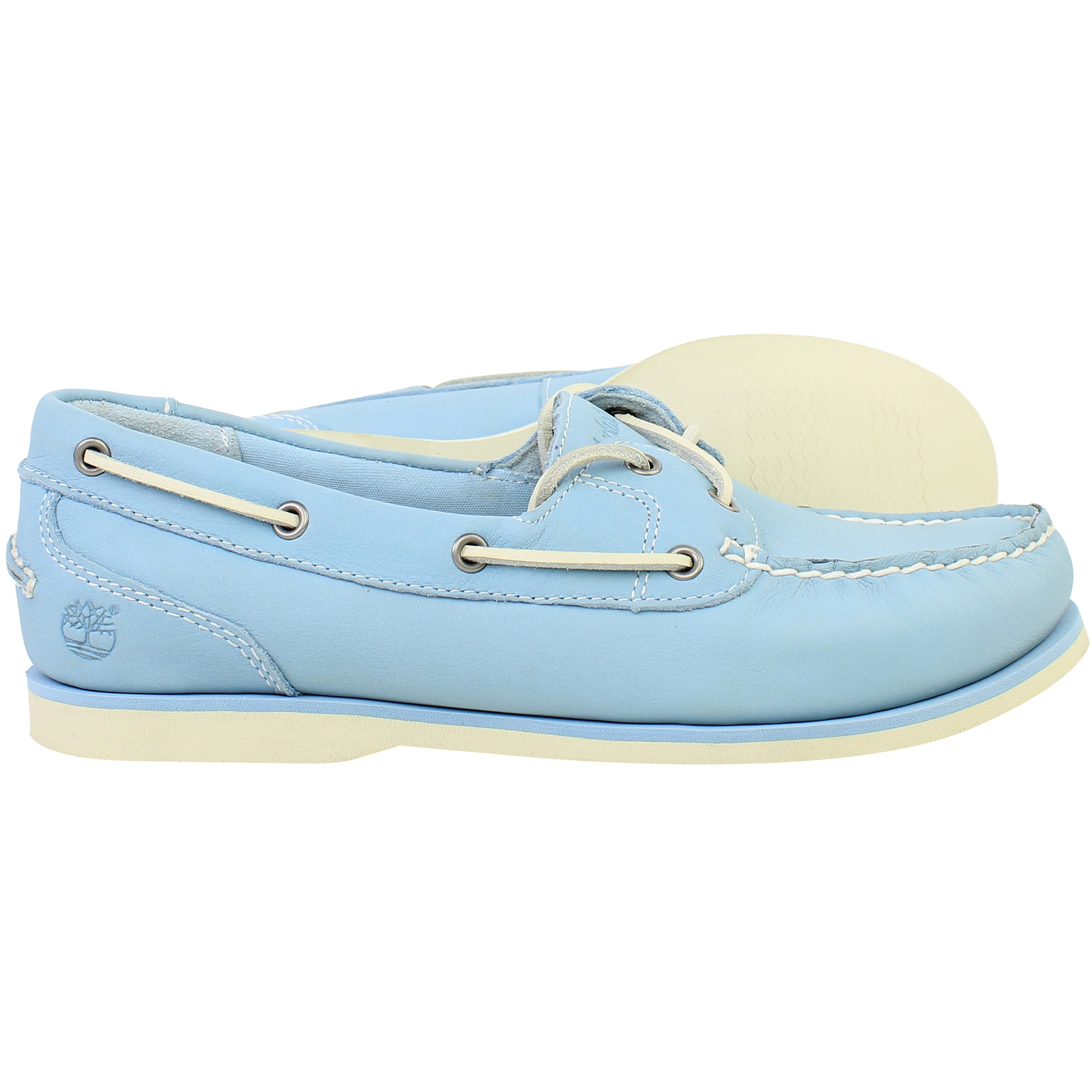 Timberland Amherst 2 Eye Womens Blue Boat Shoes