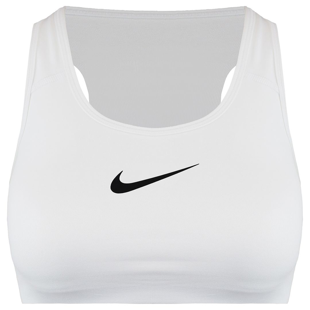 Nike Swoosh Womens White Sports Bra