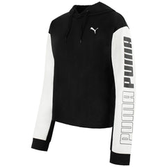 Puma Modern Sports Womens Black Cropped Hoodie