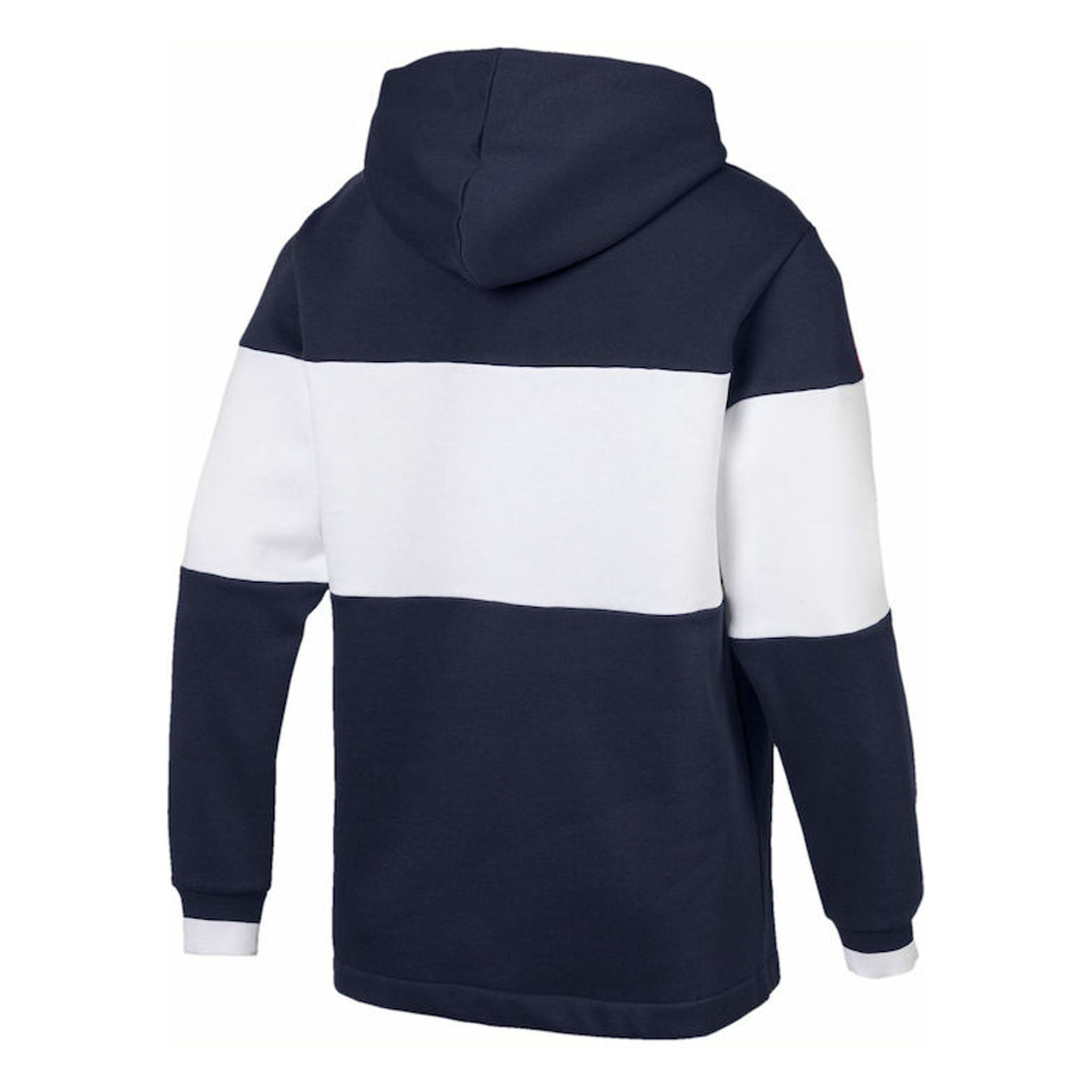 Puma Rebel Block Mens Navy/White Hoodie