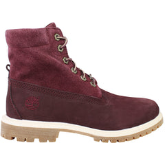 Timberland Authentic Roll Top Womens Burgundy Boots