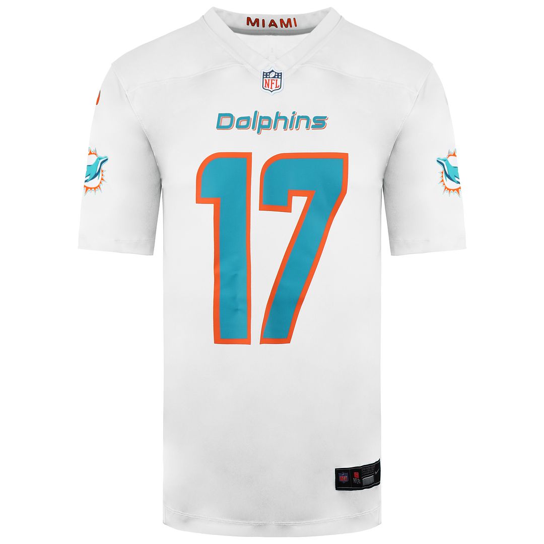 Nike NFL Miami Dolphins 17 Jaylen Waddle Mens Jersey