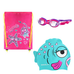 Speedo Sea Squad Kids Pink/Blue Swim Bag Set