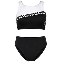 Speedo Printed House Of Holland Womens Black/White Two Piece Bikini Set
