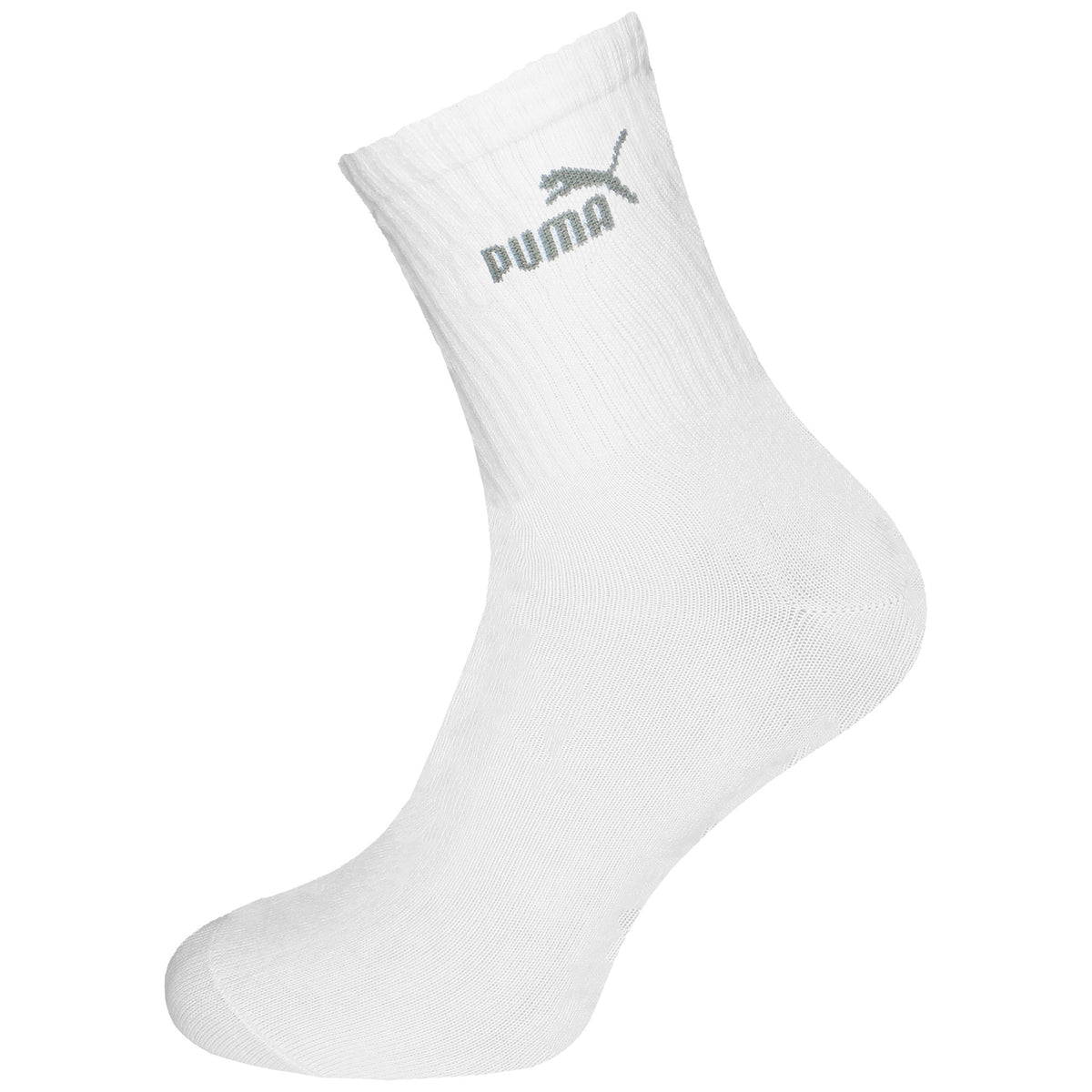 Puma 1-Pack Sport Mens White Ankle Socks