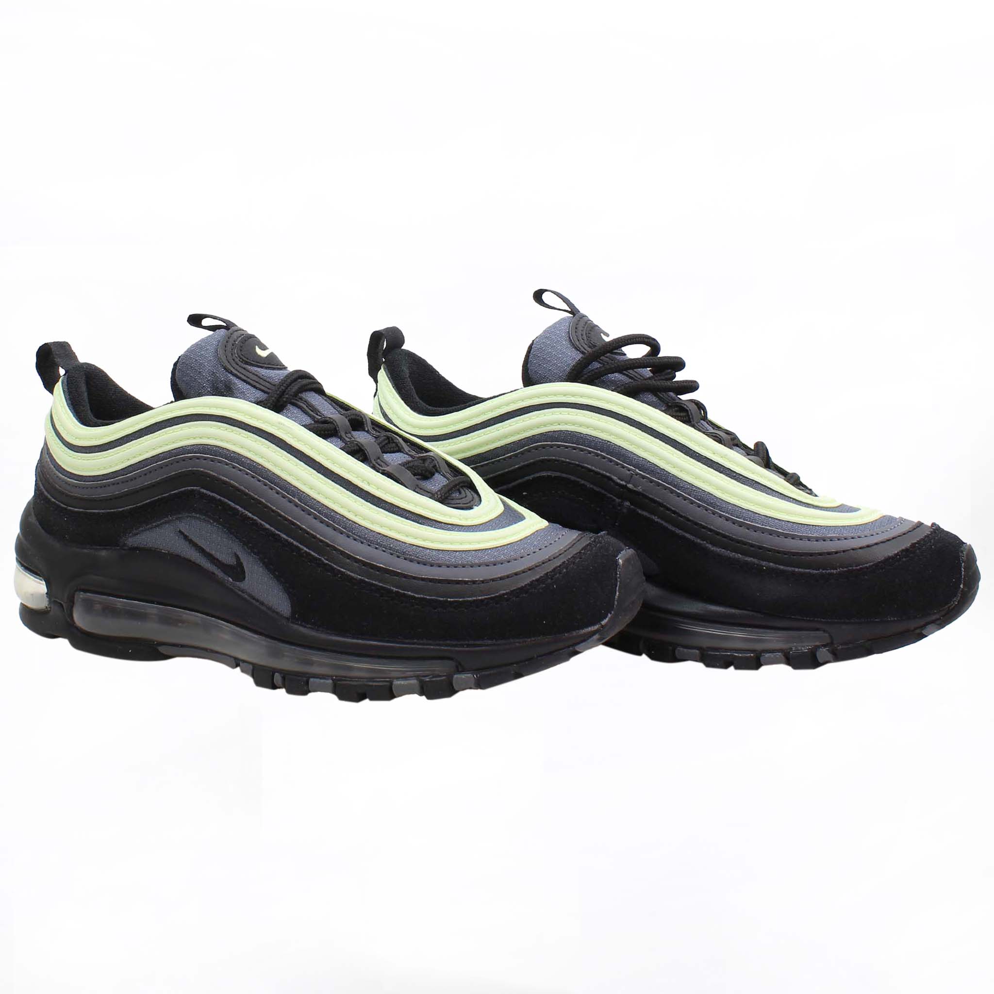 Nike Air Max 97 Barely Volt Kids Black Trainers NO BOX