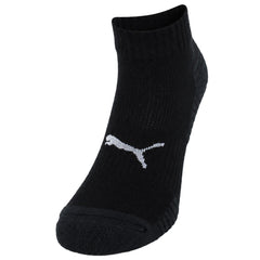 Puma 2-Pack Cushioned Quarter Black Socks
