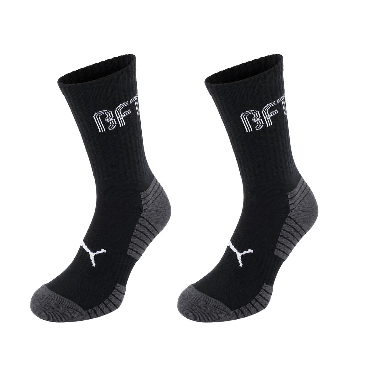 Puma 2-Pack Cushioned Sports Black Socks