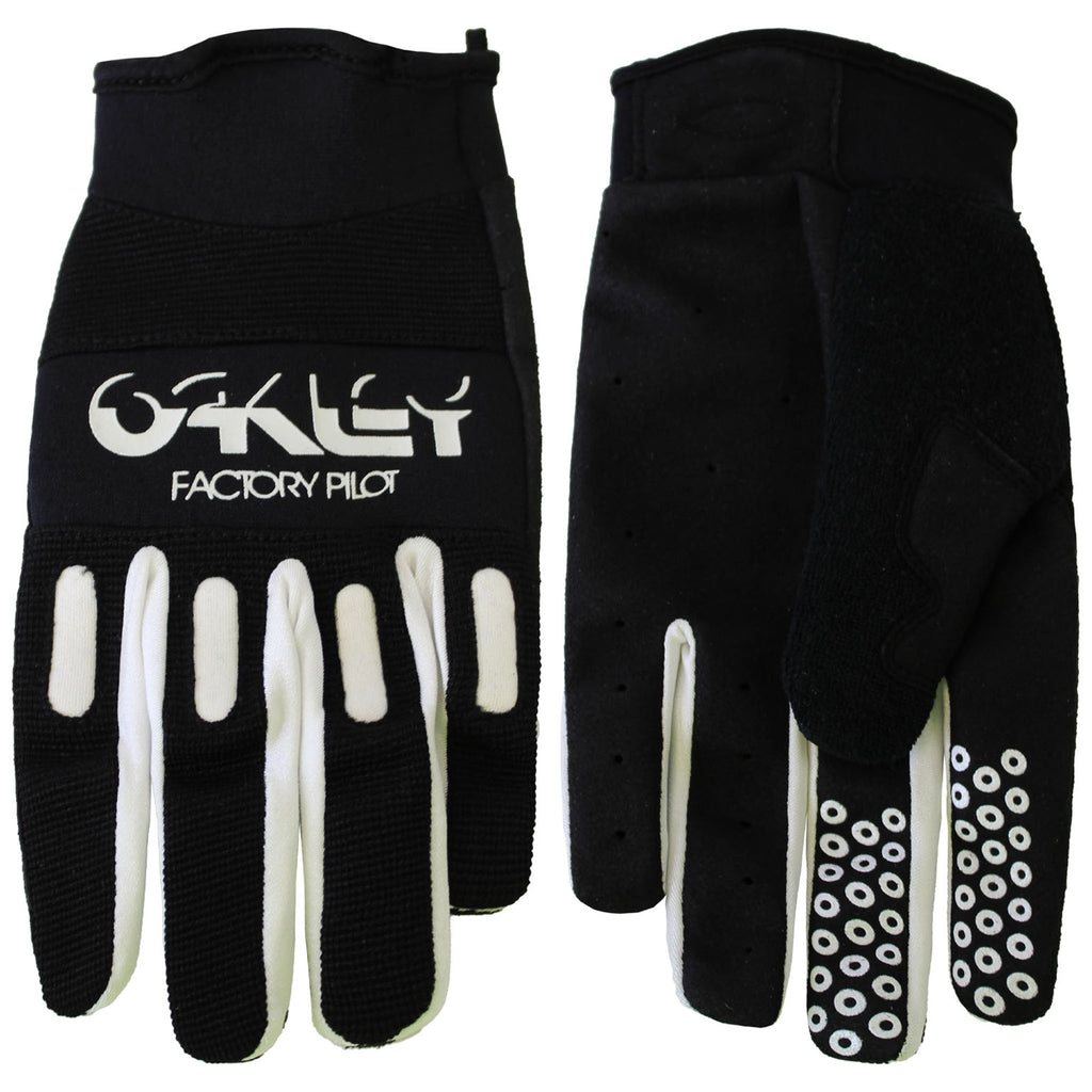 Factory Sports Black White Cycling Gloves