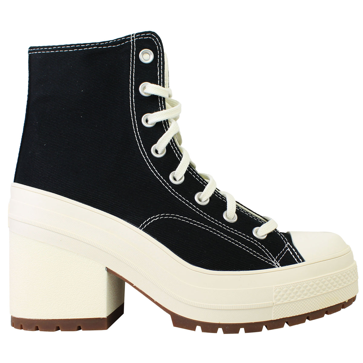 Converse Chuck 70 De Luxe Heel Hi Unisex Black Shoes