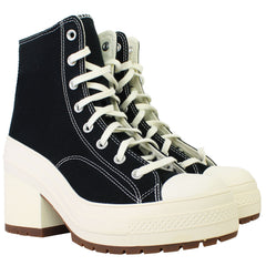 Converse Chuck 70 De Luxe Heel Hi Unisex Black Shoes