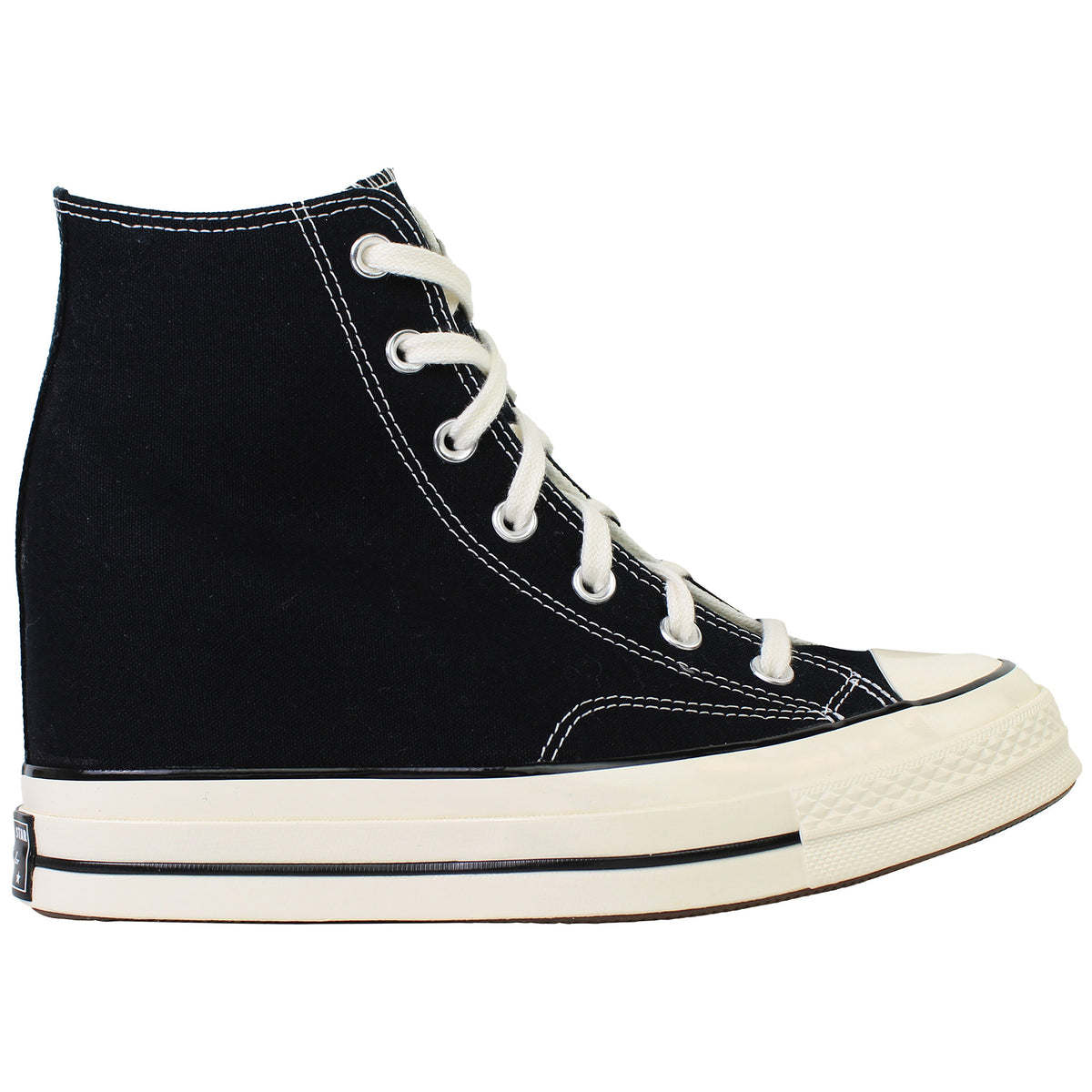 Converse Chuck 70 Wedge Hi Womens Black Plimsolls