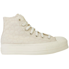 Converse Chuck Taylor Lift Hi Womens Beige Plimsolls
