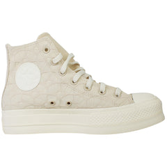 Converse Chuck Taylor Lift Hi Womens Beige Plimsolls