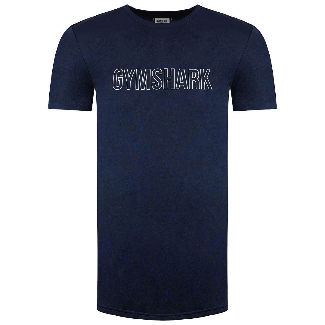 Gymshark Arrival Graphic Slim Mens Navy T-Shirt