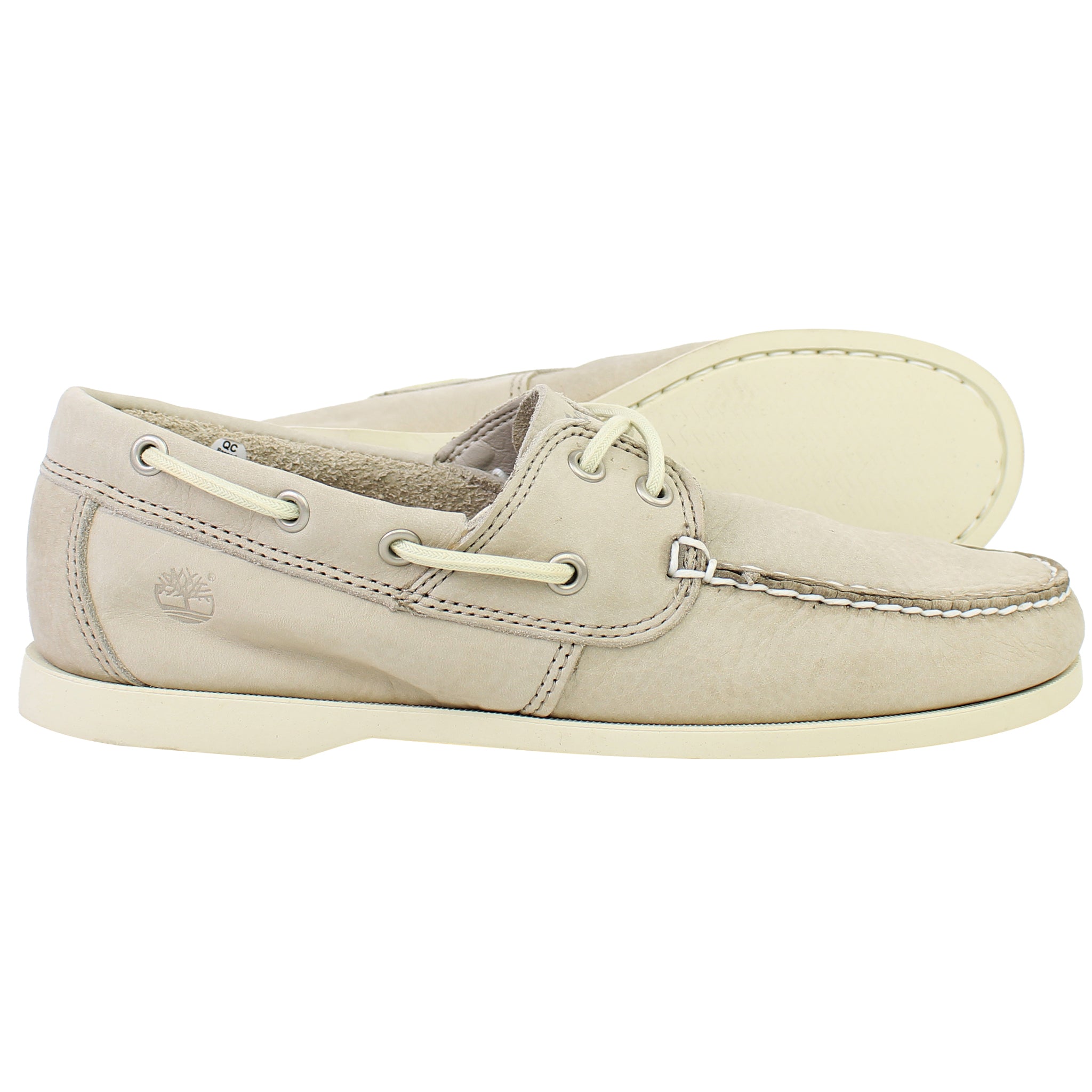 Timberland Cedar Bay 2 Eye Mens Beige Boat Shoes