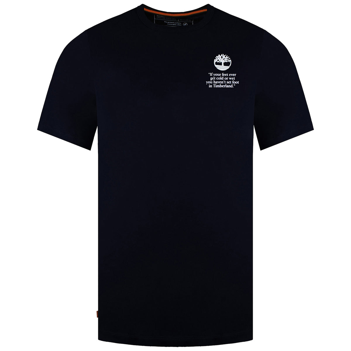 Timberland Back Boot Mens Navy T-Shirt