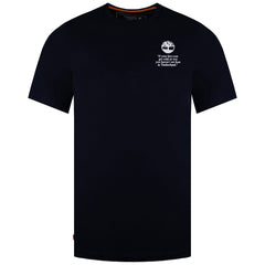 Timberland Back Boot Mens Navy T-Shirt