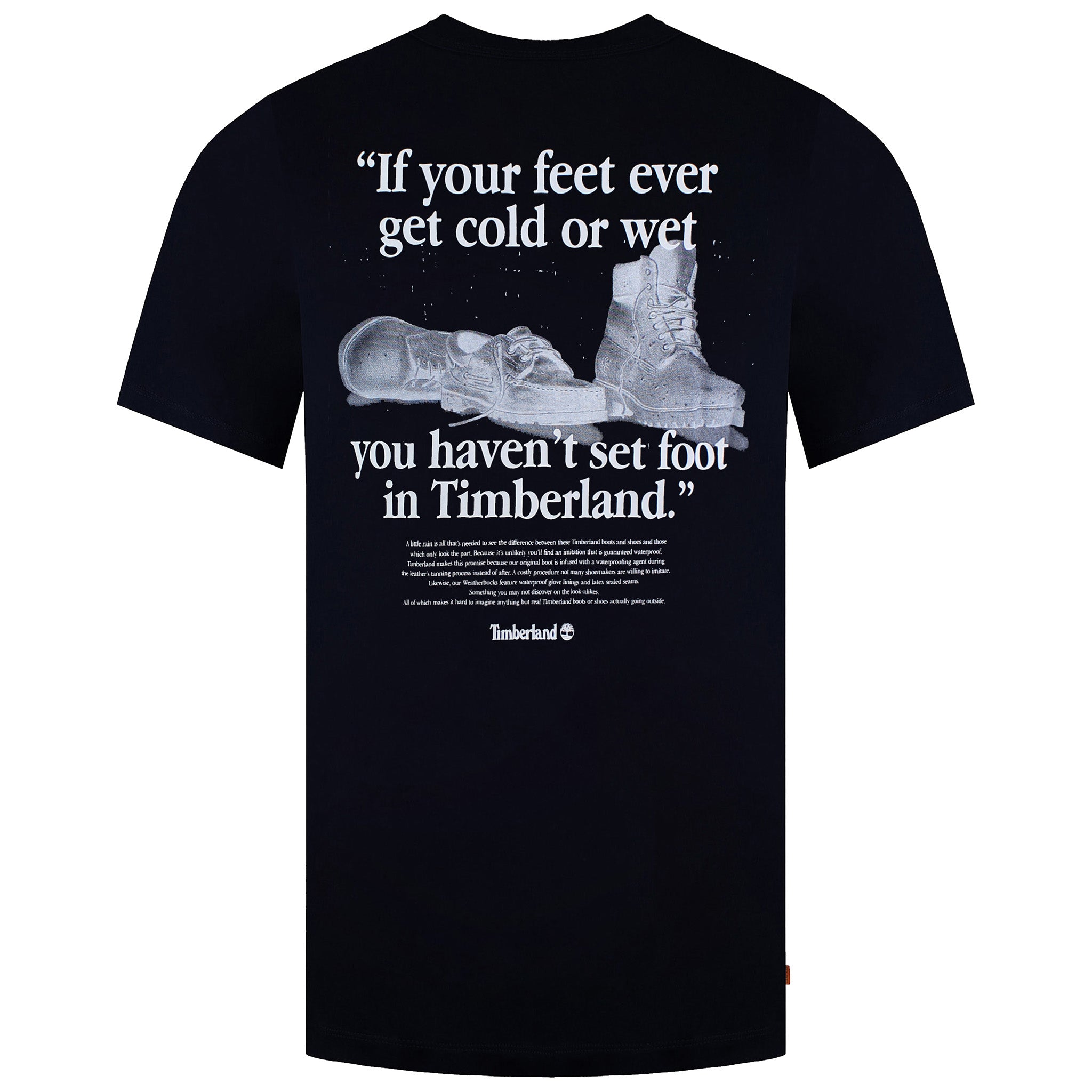 Timberland Back Boot Mens Navy T-Shirt
