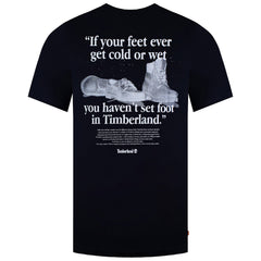 Timberland Back Boot Mens Navy T-Shirt