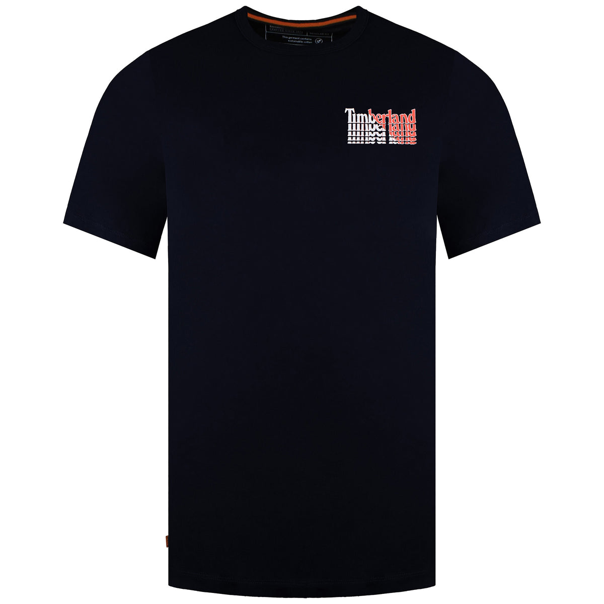 Timberland Stacked Mens Navy T-Shirt