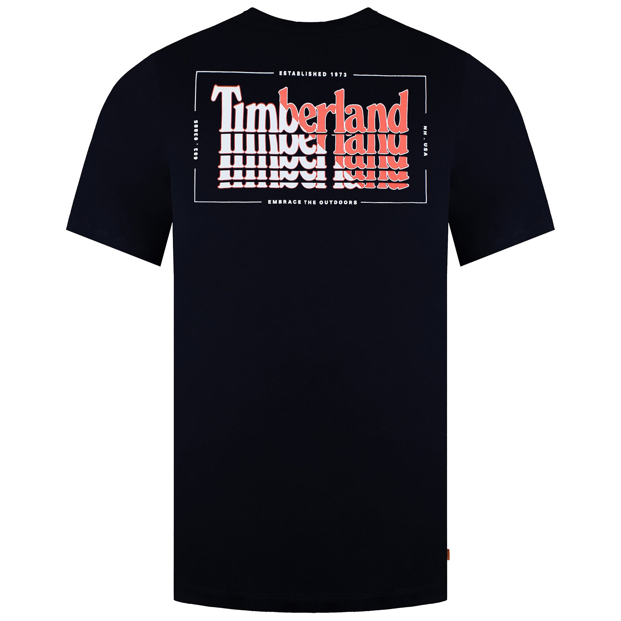 Timberland Stacked Mens Navy T-Shirt