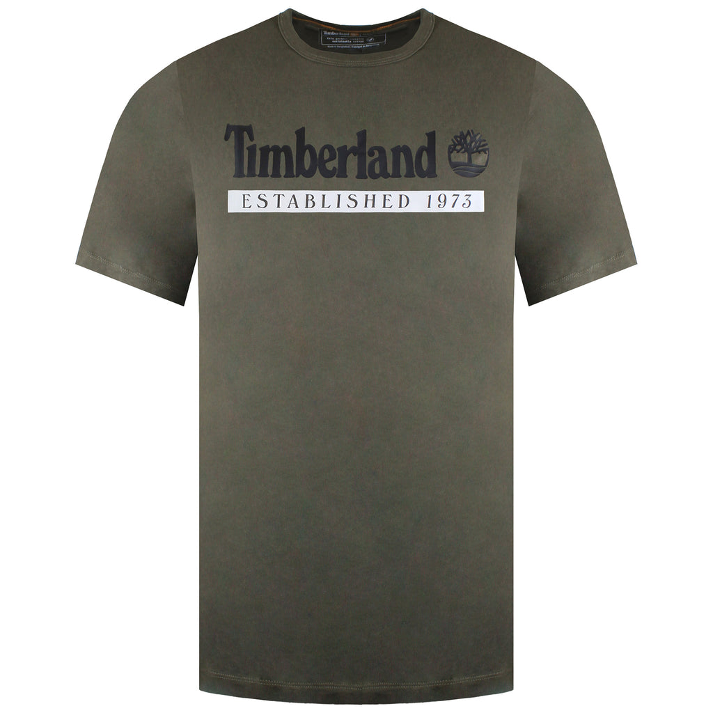 Timberland Established 1973 Mens Dark Green T-Shirt