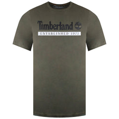 Timberland Established 1973 Mens Dark Green T-Shirt
