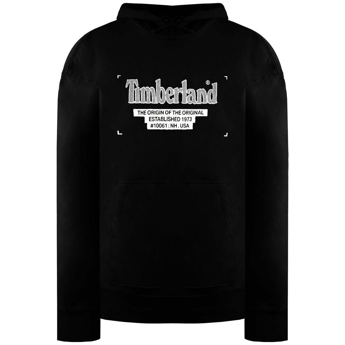 Timberland Logo Mens Black Hoodie