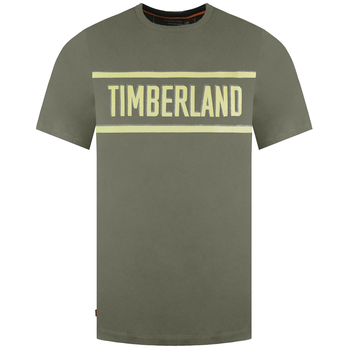 Timberland Branded Mens Green T-Shirt