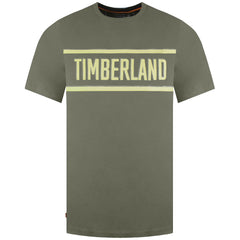 Timberland Branded Mens Green T-Shirt