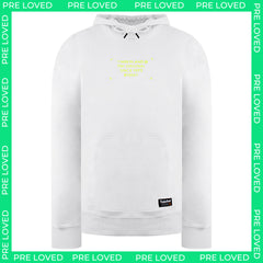 Timberland Relax Mens White Hoodie - Dirty Marks