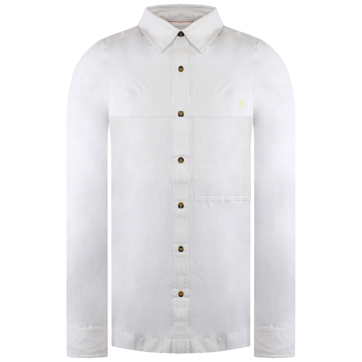 Timberland Solid Mens White Shirt