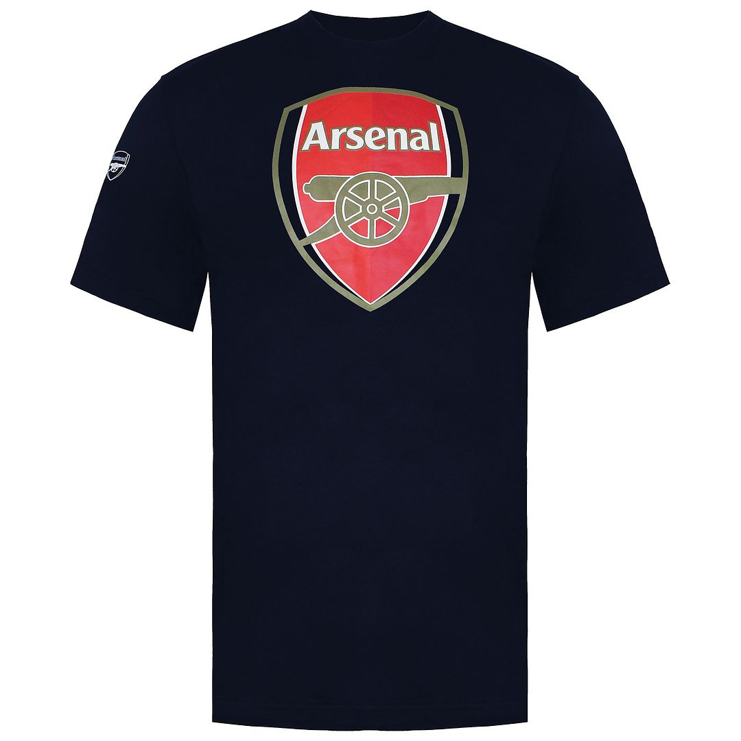 Puma Arsenal Logo Mens Navy T-Shirt