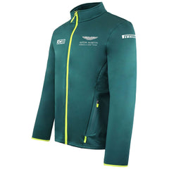 Aston Martin F1 Official Team Kids Green Softshell Jacket