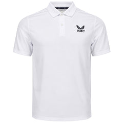Castore AMC Technical Mens White Tennis Polo Shirt