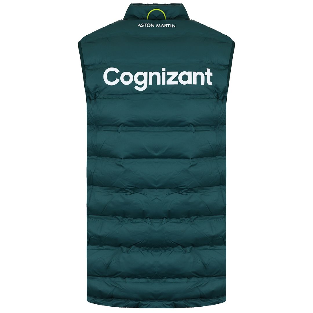 Aston Martin Cognizant F1 Official Team Mens Green Gilet