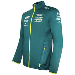 Aston Martin Cognizant F1 Official Team Mens Green Softshell Jacket