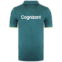 Aston Martin Cognizant F1 Official Team Mens Green Polo Shirt