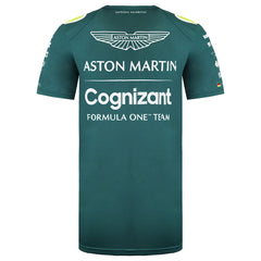 Aston Martin Cognizant F1 Official Team Mens Green T-Shirt