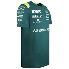 Aston Martin Cognizant F1 Official Team Mens Green T-Shirt