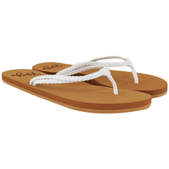Roxy Costas II Kids White Flip-Flops
