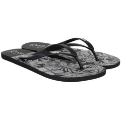 Roxy Viva Stamp II Womens Black/White Flip-Flops