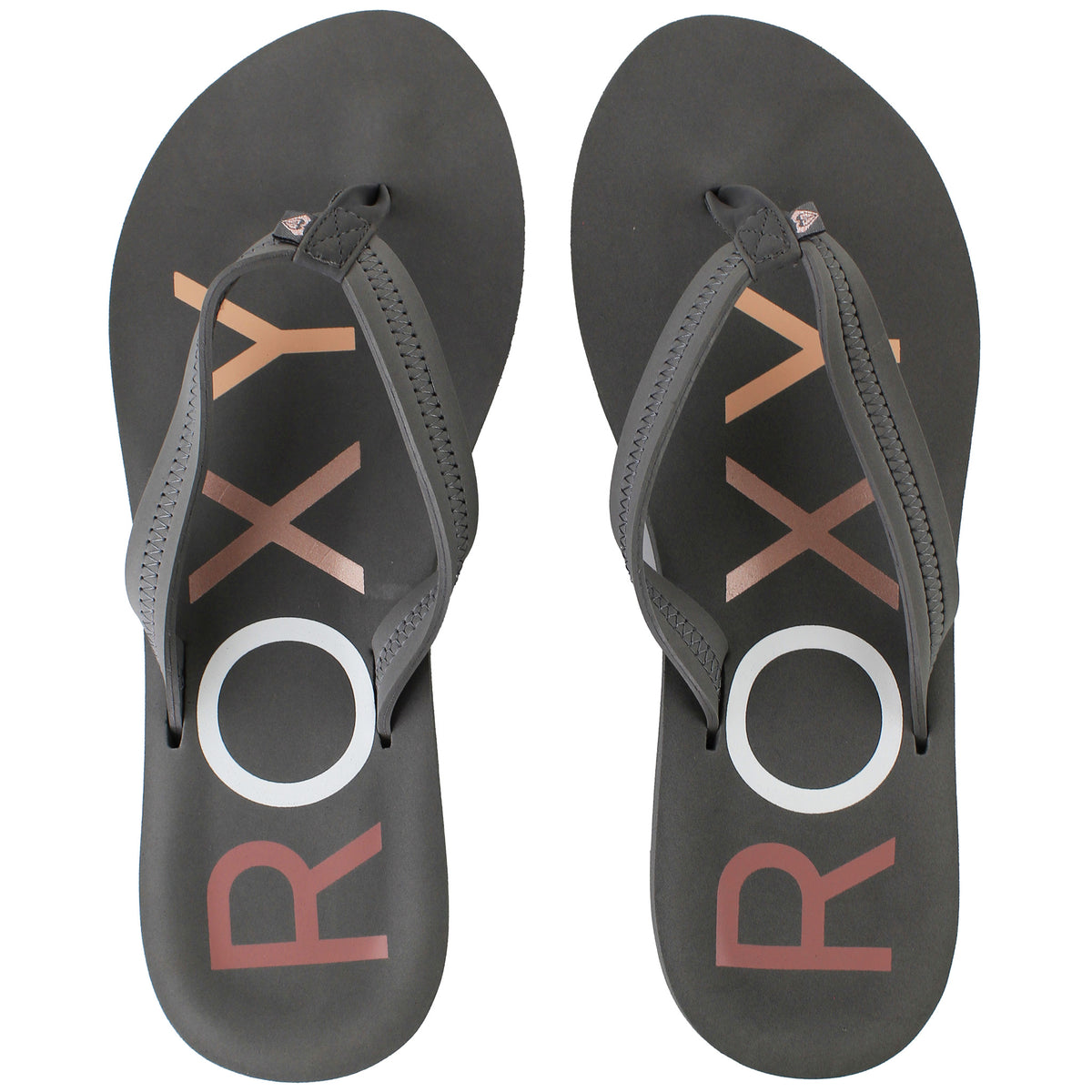 Roxy Vista III Womens Grey Flip-Flops