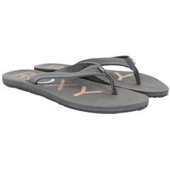 Roxy Vista III Womens Grey Flip-Flops