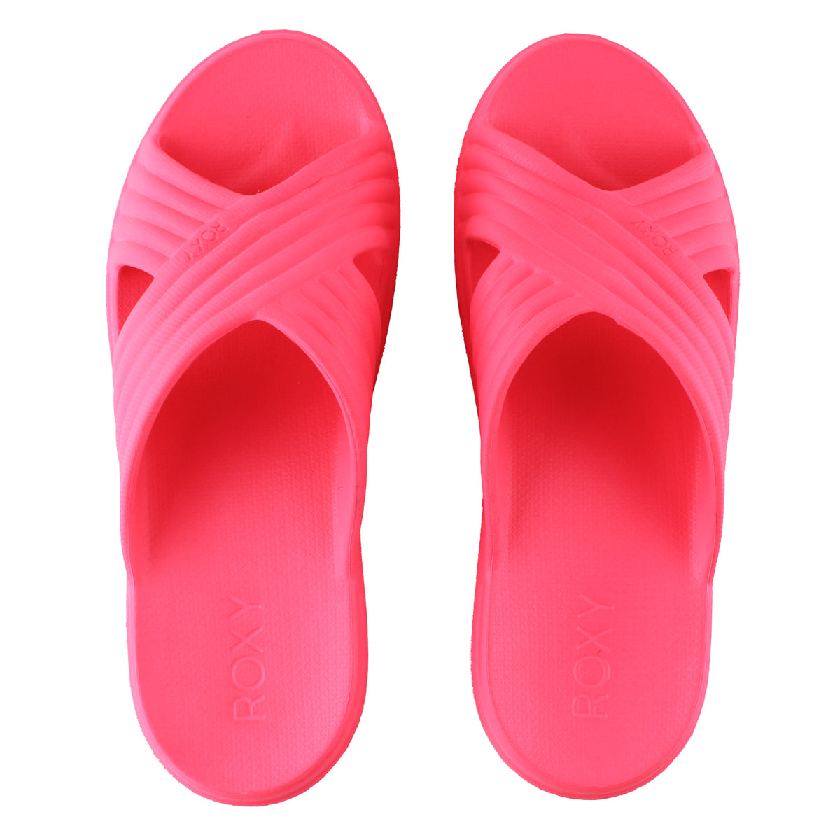 Roxy Rivie Womens Pink Sliders