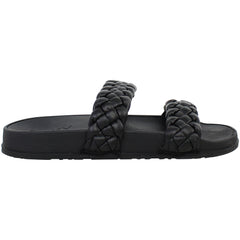 Roxy Slippy Braided Womens Black Sliders