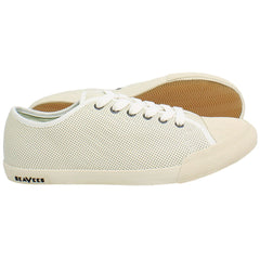 Seavees Army Issue Low Womens White Plimsolls