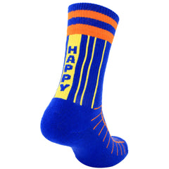 Happy Socks 1-Pack Blue Grid Stripe