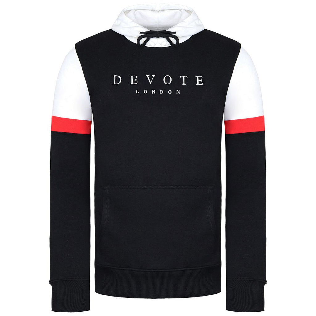 Devote London Epps Mens Black/White Hoodie